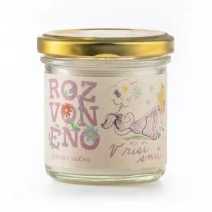 Rozvoněno Vela perfumada - En el reino de los sueños (130 ml) - con lavanda relajante