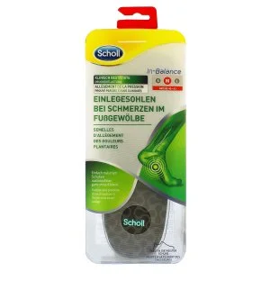 Scholl In-Balance Arch Pain Relief Insole Medium plantillas para zapatos 1 ud.