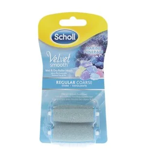 Scholl Velvet Smooth cabezales de recambio con minerales marinos de rugosidad media 2 uds.