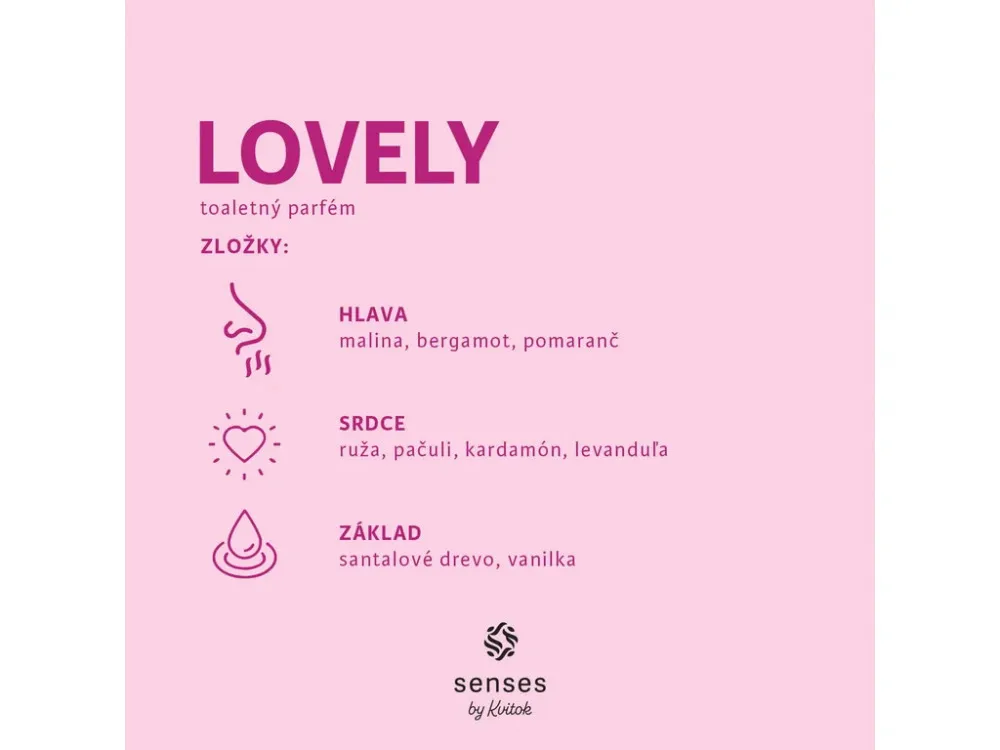 Kvitok SENSES Agua de Colonia (EdP) - Lovely 30ml