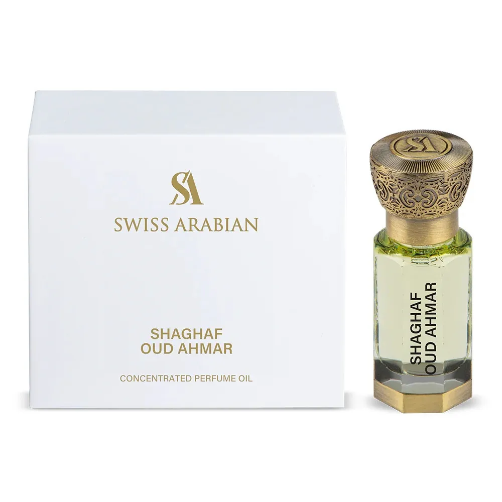 Shaghaf Oud Ahmar aceite perfumado concentrado unisex 12 ml