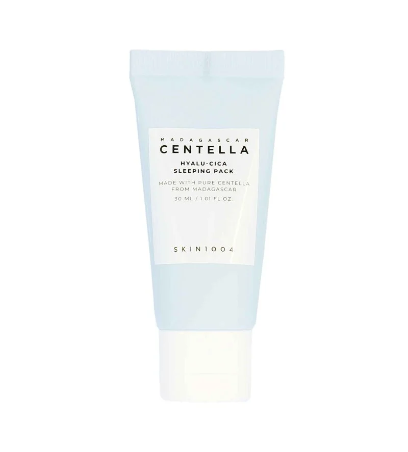 Madagascar Centella Hyalu-Cica Sleeping Pack mascarilla nocturna perfeccionadora e hidratante para reafirmar la piel 30 ml