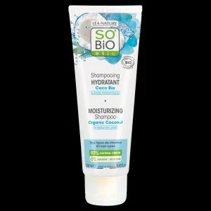SO’BiO étic Champú hidratante de coco y ácido hialurónico BIO (250 ml) - para todo tipo de cabello