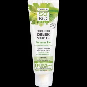 SO’BiO étic Champú suave de verbena y limón BIO (250 ml) - ideal para cabello graso