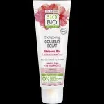 SO’BiO étic Champú con hibisco BIO para cabello teñido y con mechas (250 ml) - mantiene el color radiante