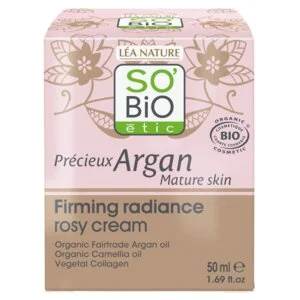 SO’BiO étic Anti-age Precieux Argan Crema rosada de día reafirmante GOLD BIO (50 ml) - reafirma e ilumina la piel