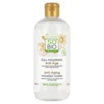 SO’BiO étic Anti-Age Precieux Argan Agua micelar antiedad con hialurón BIO (500 ml) - con ácido hialurónico