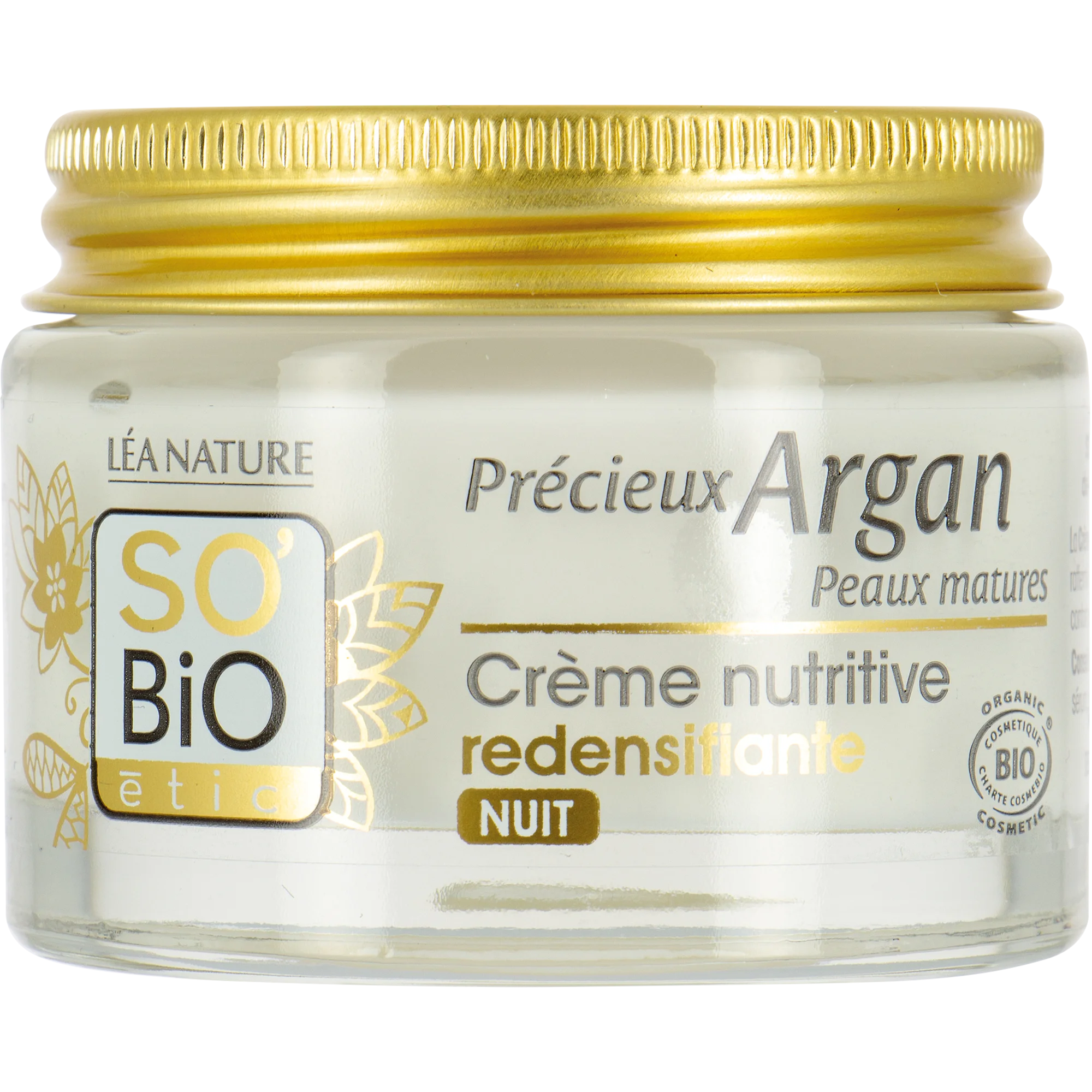 SO’BiO étic Anti-age Precieux Crema de noche nutritiva y reafirmante GOLD BIO (50 ml) - ideal para piel madura