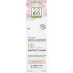 SO’BiO étic BB cream para una piel perfecta - tono Light BIO (40 ml) - con extracto de flor de loto