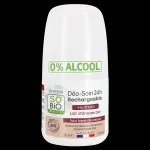 SO’BiO étic Desodorante roll-on hidratante 24 h con leche de burra - recargable BIO (50 ml) - también para pieles sensibles