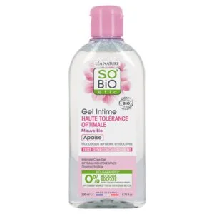 SO’BiO étic Gel de higiene íntima hipoalergénico BIO (200 ml) - con extracto de malva común