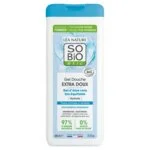 SO’BiO étic Gel de ducha EXTRA SUAVE con Aloe vera BIO (650 ml) - hidrata intensamente