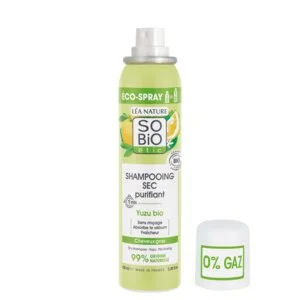 SO’BiO étic Champú seco limpiador en spray con Yuzu BIO (100 ml) - deja el cabello fresco y suave