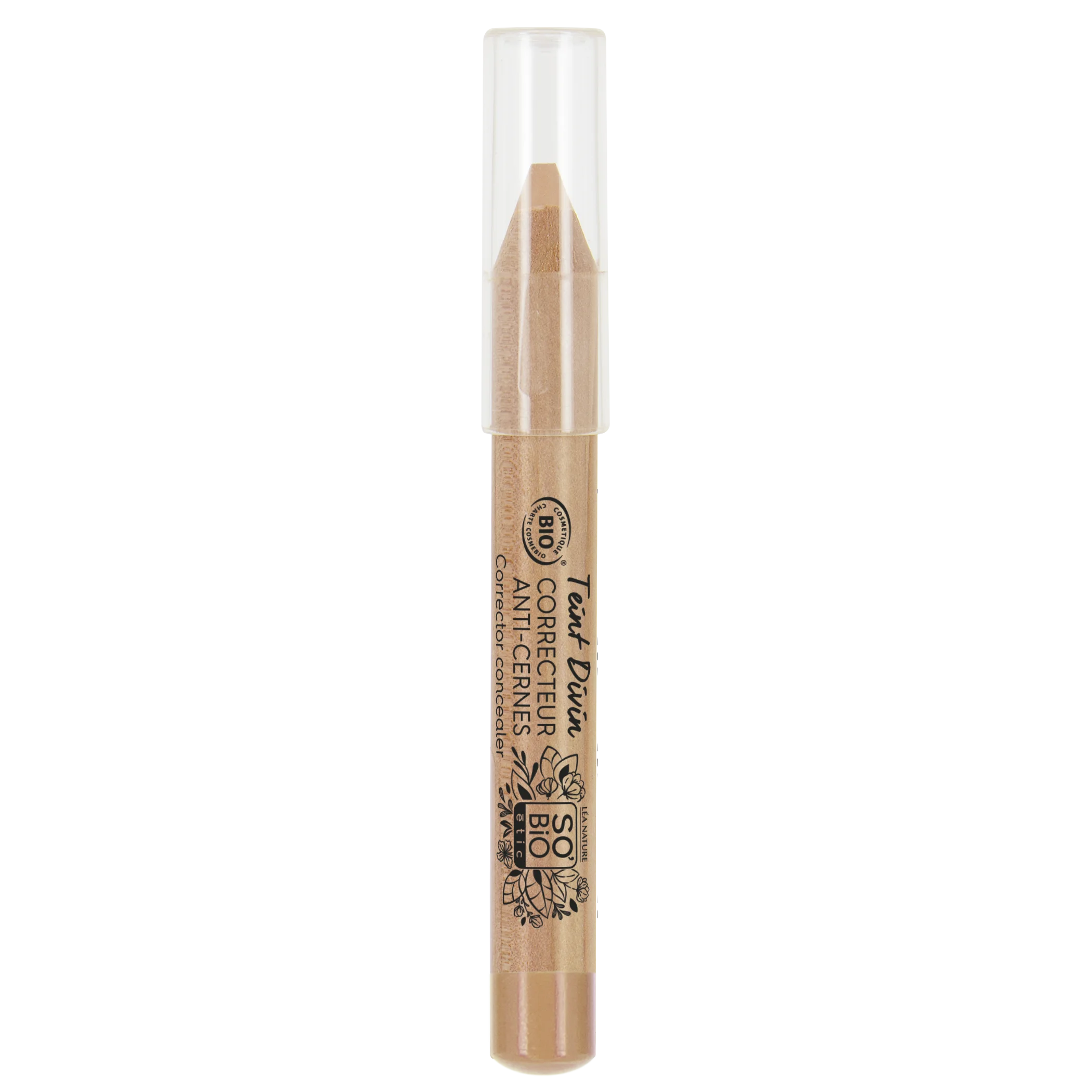 SO’BiO étic Corrector BIO (4 g) 25 BEIGE DORÉ — beige dorado - cubre las imperfecciones de la piel