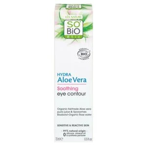 SO’BiO étic Crema calmante para el contorno de ojos con Aloe Vera BIO (15 ml) - hidrata y calma el contorno de ojos