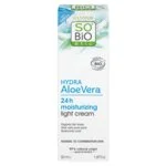 SO’BiO étic Crema de día ligeramente hidratante con Aloe Vera BIO (50 ml) - con ácido hialurónico