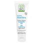 SO’BiO étic Crema de día ligeramente hidratante con Aloe Vera BIO (50 ml) - con ácido hialurónico