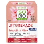 SO’BiO étic Crema de noche iluminadora antiarrugas Lift'Grenade BIO (50 ml) - con granada