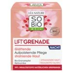 SO’BiO étic Crema de noche iluminadora antiarrugas Lift'Grenade BIO (50 ml) - con granada