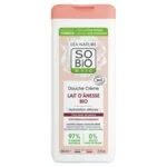 SO’BiO étic Crema de ducha suavemente hidratante con leche de burra BIO (650 ml) - todo tipo de piel