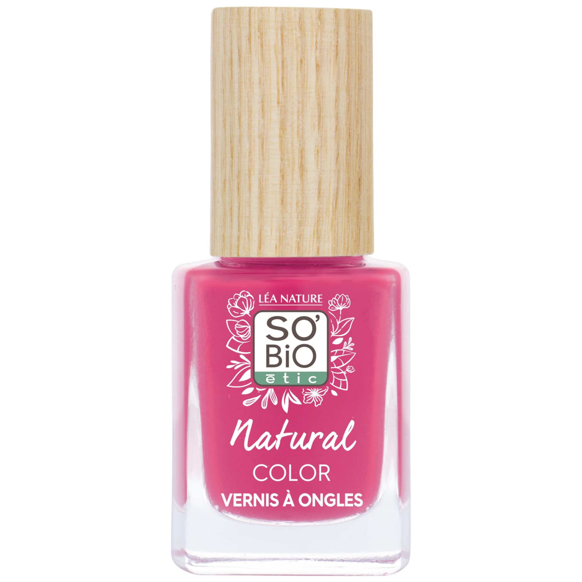 SO’BiO étic Esmalte de uñas - 40 rosa bohemio (11 ml) - con color brillante e intenso