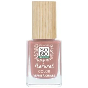 SO’BiO étic Esmalte de uñas - 45 peonía rosa (11 ml) - con un color radiante e intenso