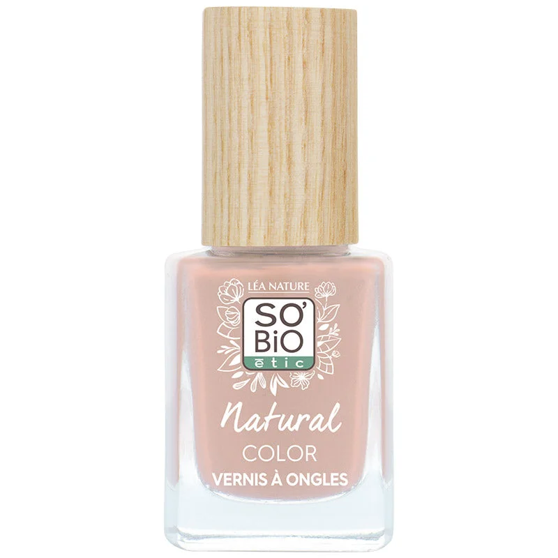 SO’BiO étic Esmalte de uñas - 60 rosa romántico (11 ml) - con color brillante e intenso