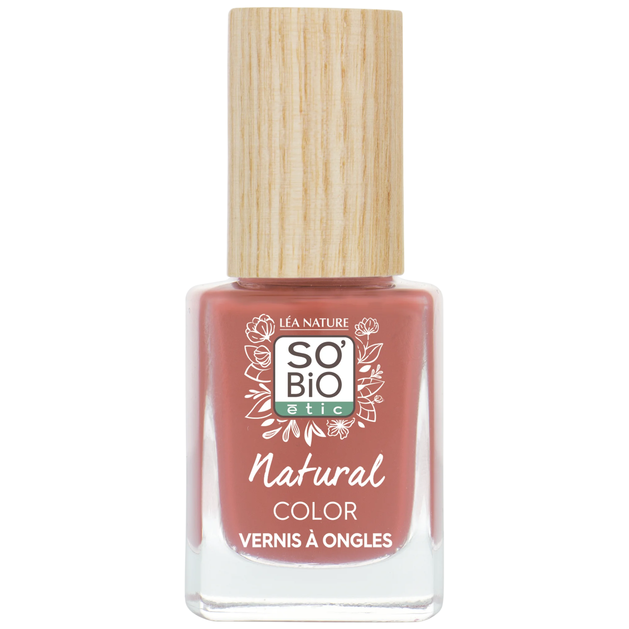 SO’BiO étic Esmalte de uñas - 65 rosa nude (11 ml) - con color brillante e intenso