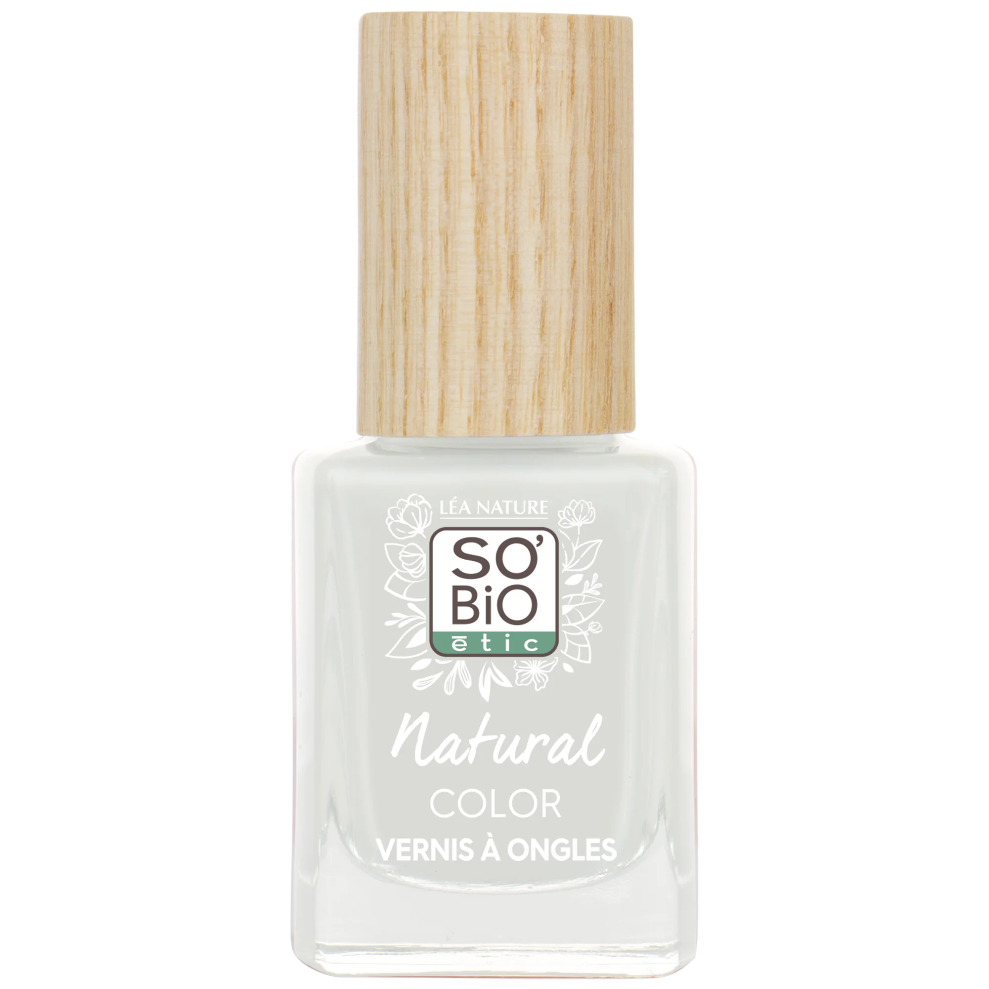 SO’BiO étic Esmalte de uñas - 80 blanco francés (11 ml) - con un color brillante e intenso