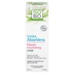 SO’BiO étic Cuidado nutritivo reparador con Aloe vera para piel sensible BIO (50 ml) - hidrata y nutre la piel