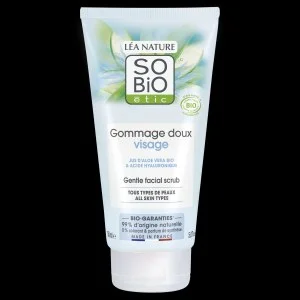 SO’BiO étic Peeling suave para uso frecuente Aloe vera hidratante BIO (150 ml) - con ácido hialurónico
