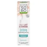 SO’BiO étic Sérum hidratante fortalecedor con leche de burra BIO (30 ml) - con ácido hialurónico