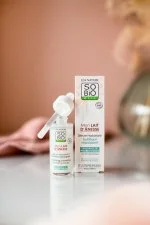 SO’BiO étic Sérum hidratante fortalecedor con leche de burra BIO (30 ml) - con ácido hialurónico