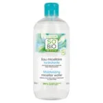 SO’BiO étic Agua micelar hidratante con Aloe vera BIO (500 ml) - enriquecida con agua de aciano