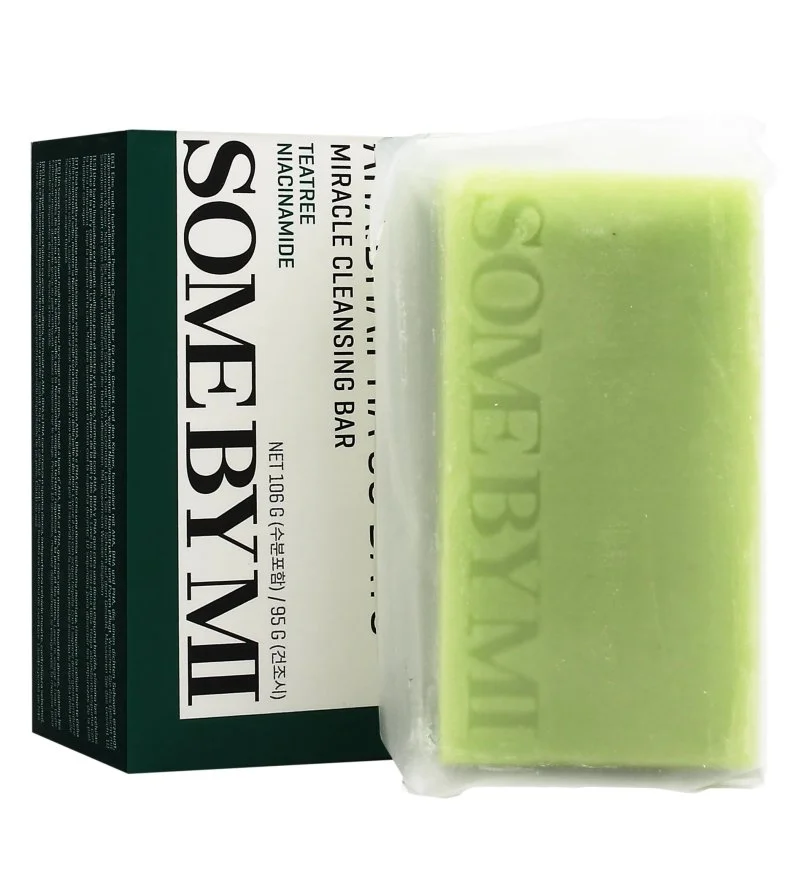 AHA BHA PHA 30 Days Miracle Cleansing Bar jabón sólido para piel acneica con ácidos AHA, BHA y PHA 106 g