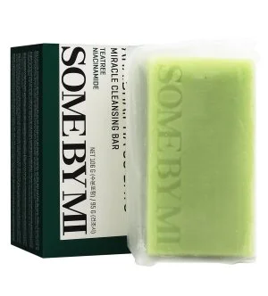 Some AHA BHA PHA 30 Days Miracle Cleansing Bar jabón sólido para piel acneica con ácidos AHA, BHA y PHA 106 g