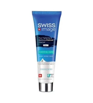 Swiss Army Image Essential Care Gel limpiador multifuncional 3 en 1 con carbón activado, matificante y reductor de poros