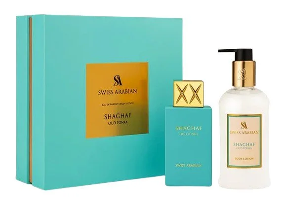 Shaghaf Oud Tonka U 75 ml + loción corporal Eau de Parfum 300 ml