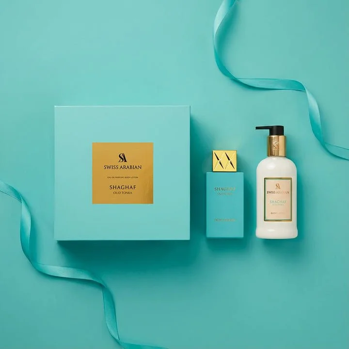 Shaghaf Oud Tonka U 75 ml + loción corporal Eau de Parfum 300 ml