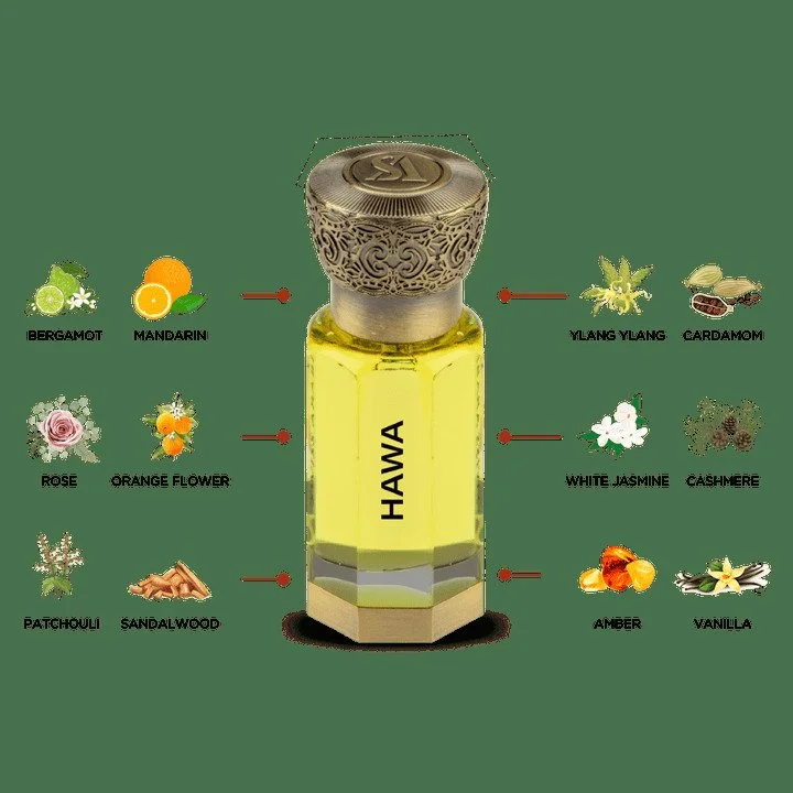 Aceite de Perfume Concentrado Hawa U 12 ml