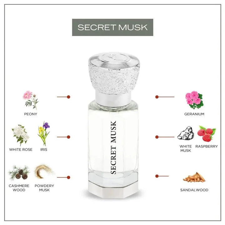 Secret Musk Aceite de Perfume Concentrado U 12 ml
