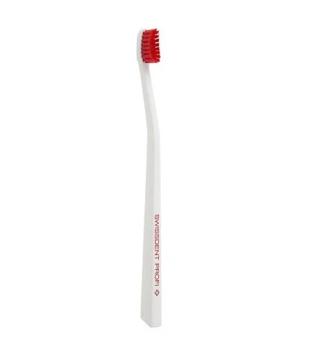 Profi Colours cepillo de dientes suave-medio Blanco y Rojo