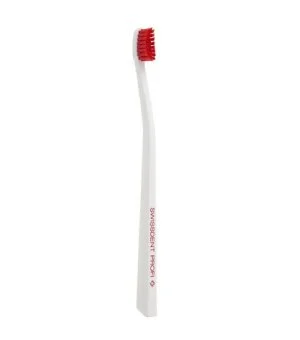 Swissdent Profi Colours cepillo de dientes suave-medio Blanco y Rojo