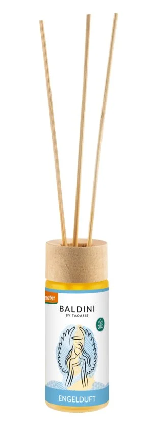 Taoasis Baldini Difusor de aroma con varillas Angel Scent BIO (50 ml) - euforizante, armonizador y activador