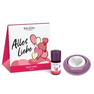 Taoasis Baldini Set de aroma All the Love BIO (5 ml) - fragancia armonizadora con difusor de piedra