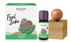 Taoasis Baldini Set aromático FeelPine BIO (10 ml) - decoración de madera como difusor