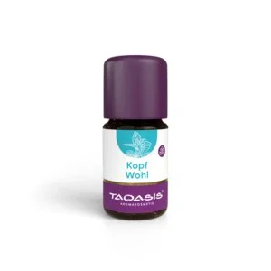 Taoasis Mezcla de aceites esenciales Head Well BIO (5 ml) - refresca, equilibra y mejora la concentración