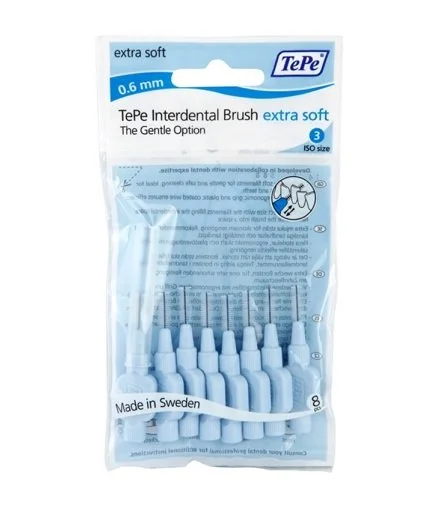 Extra Soft cepillos interdentales 0,6 mm 8 uds
