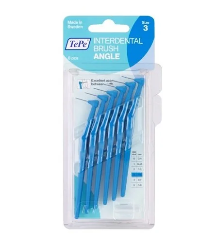 Angle cepillos interdentales 0,6 mm 6 uds