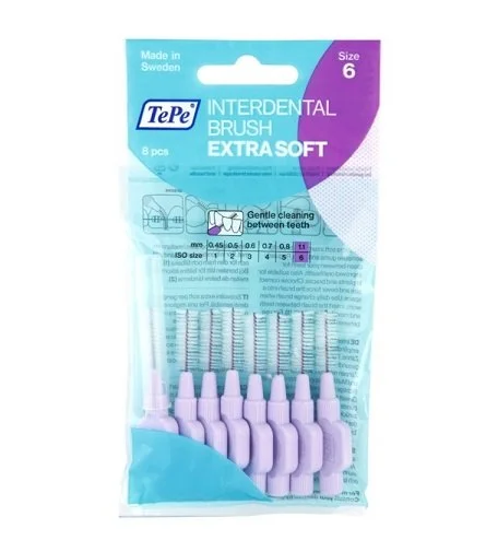 Cepillos interdentales extra suaves 1,1 mm 8 uds